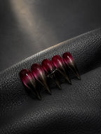 Burgundy Gradient Spike Goth