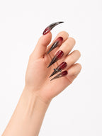 Burgundy Gradient Spike Goth