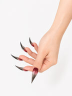 Burgundy Gradient Spike Goth