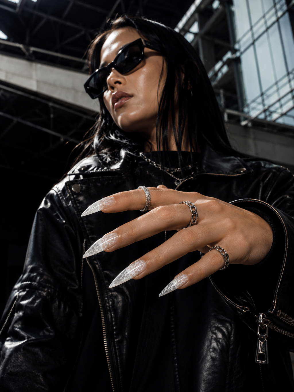 Clear Music Note Stiletto