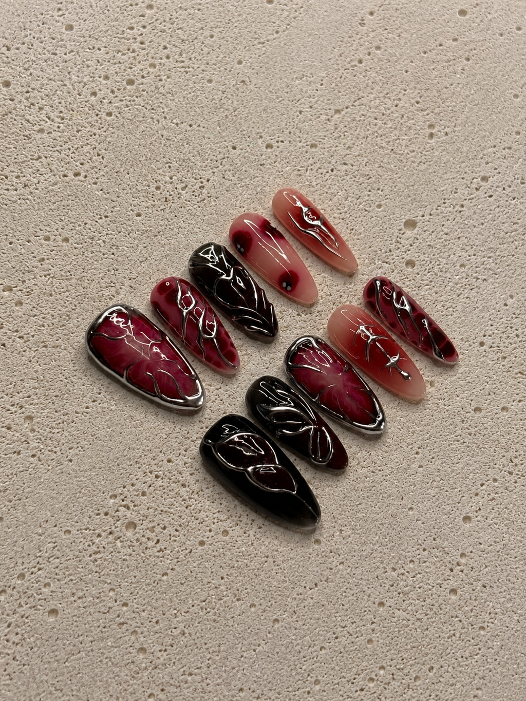Red Thorn Silver Gothic