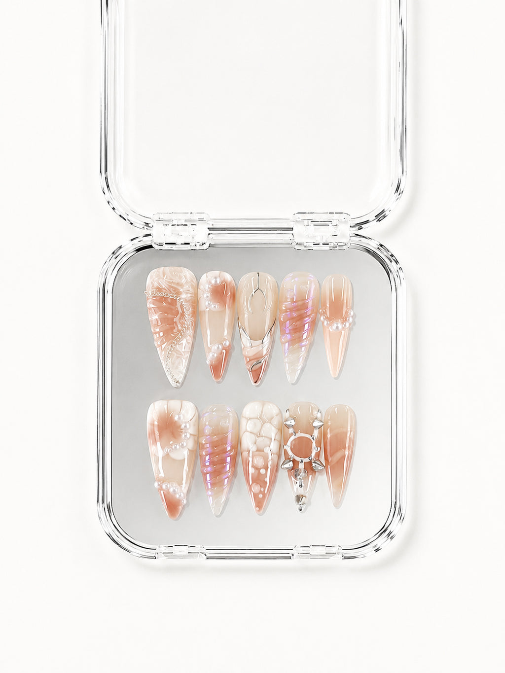 Nude Iridescent Shell
