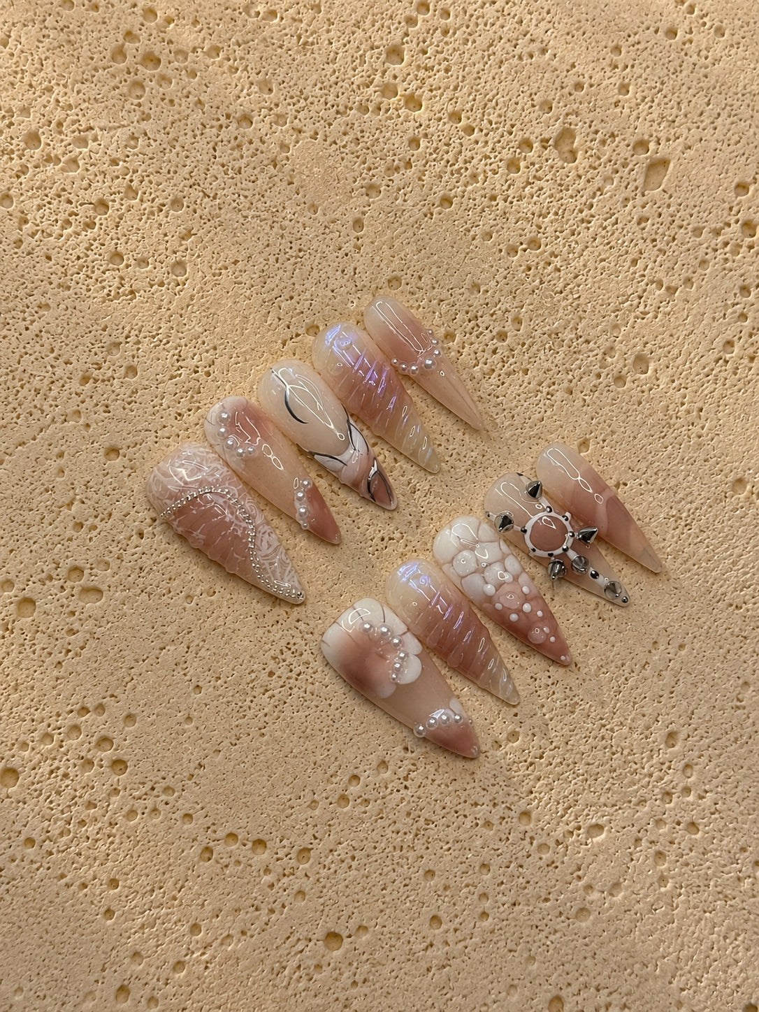 Nude Iridescent Shell