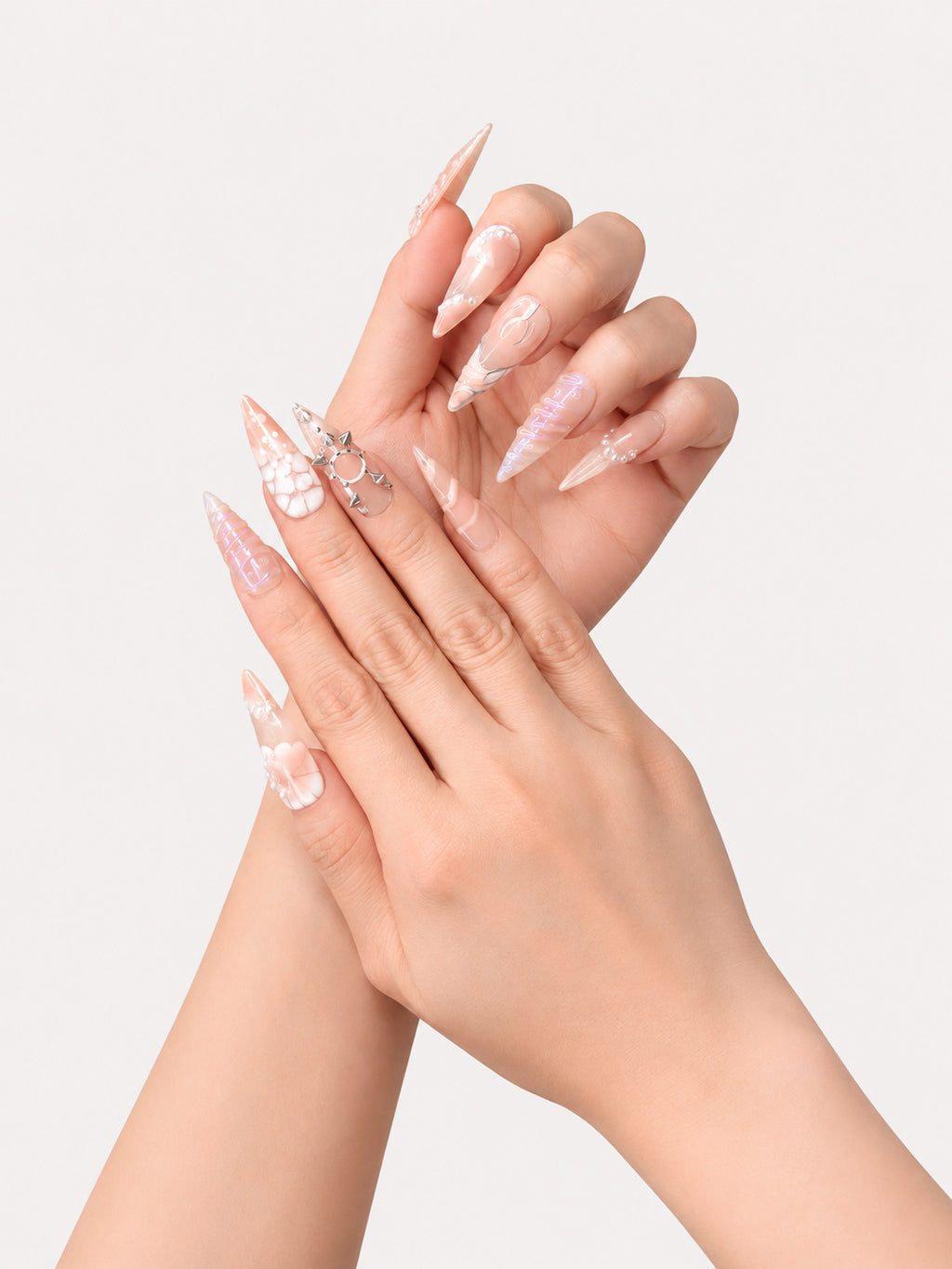Nude Iridescent Shell