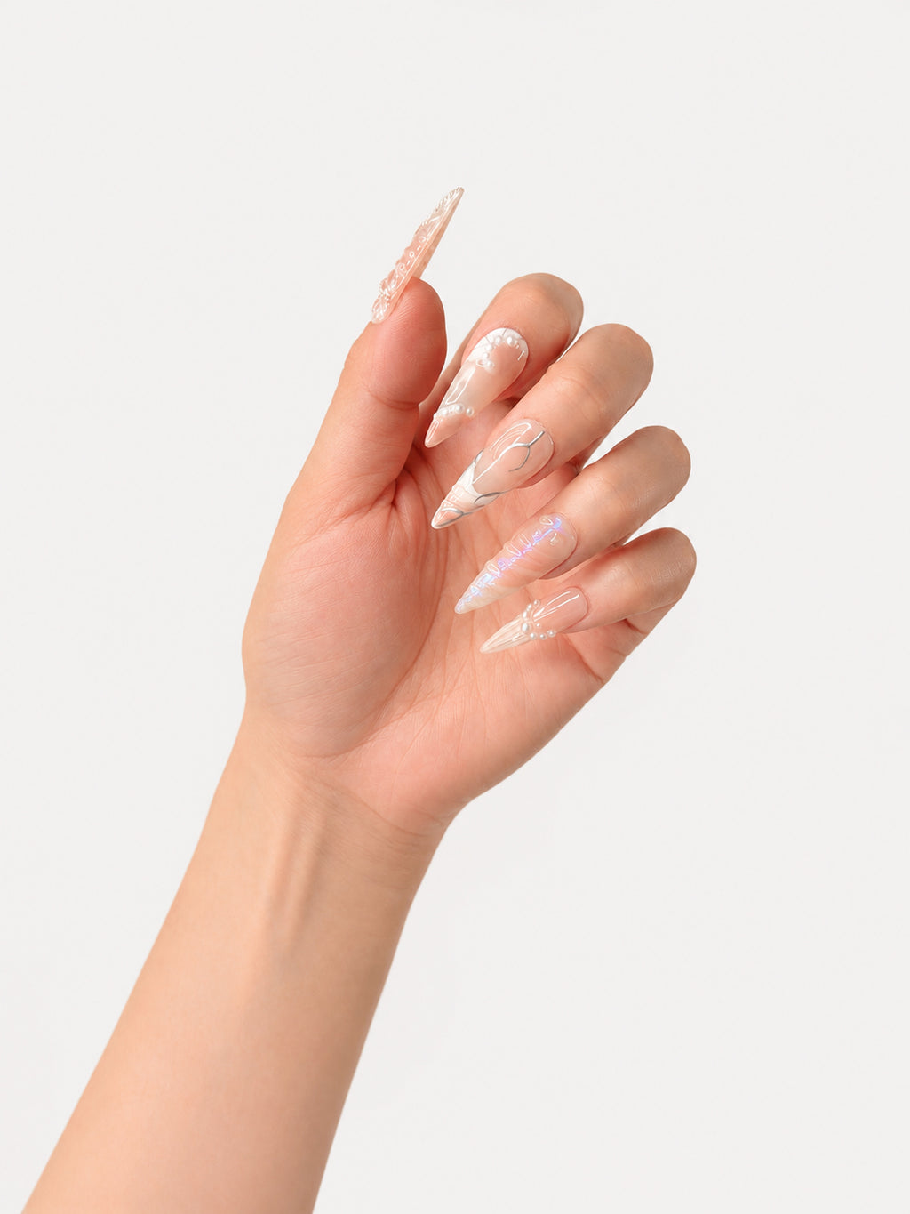 Nude Iridescent Shell