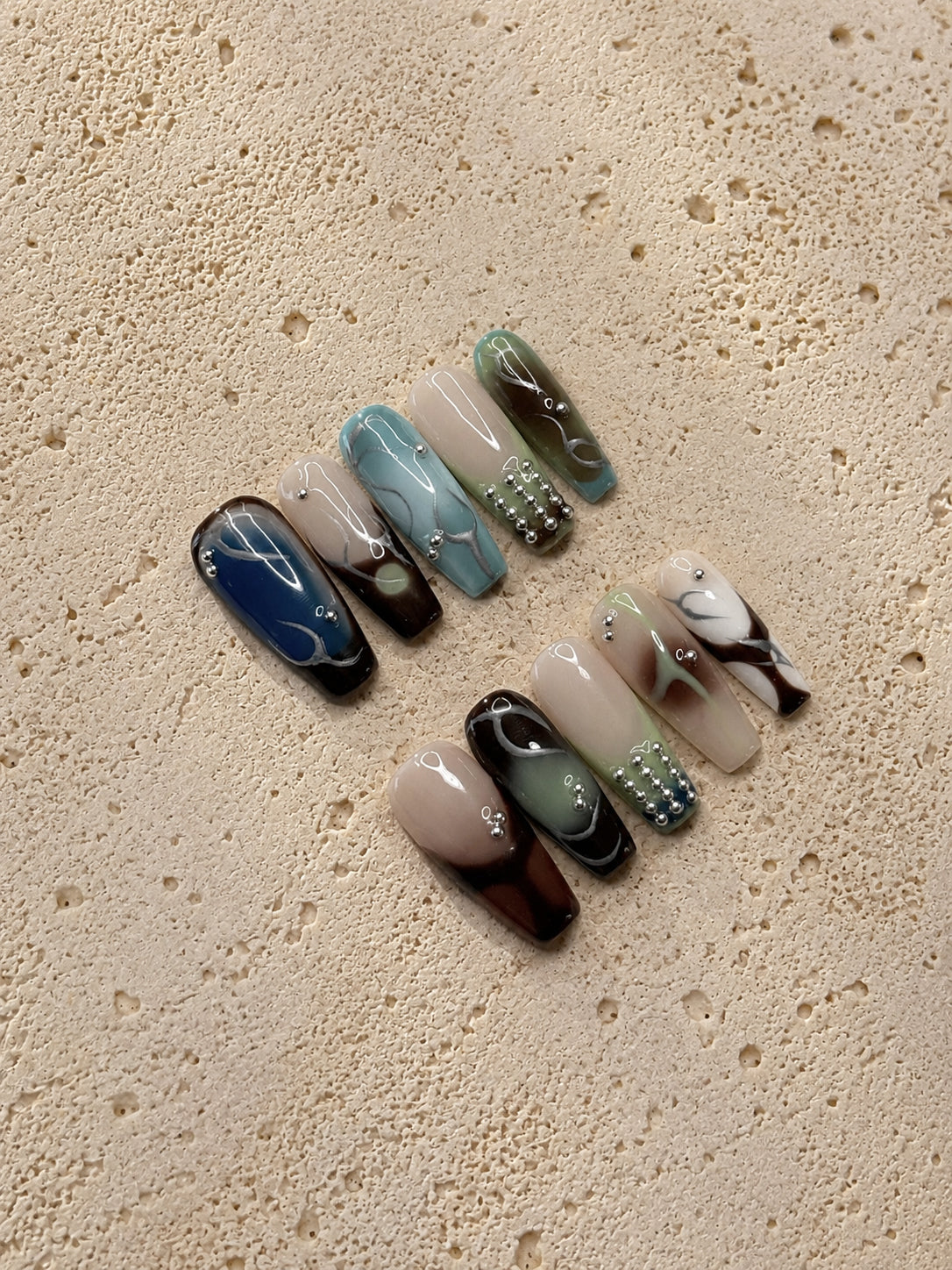 Retro Aqua Marble
