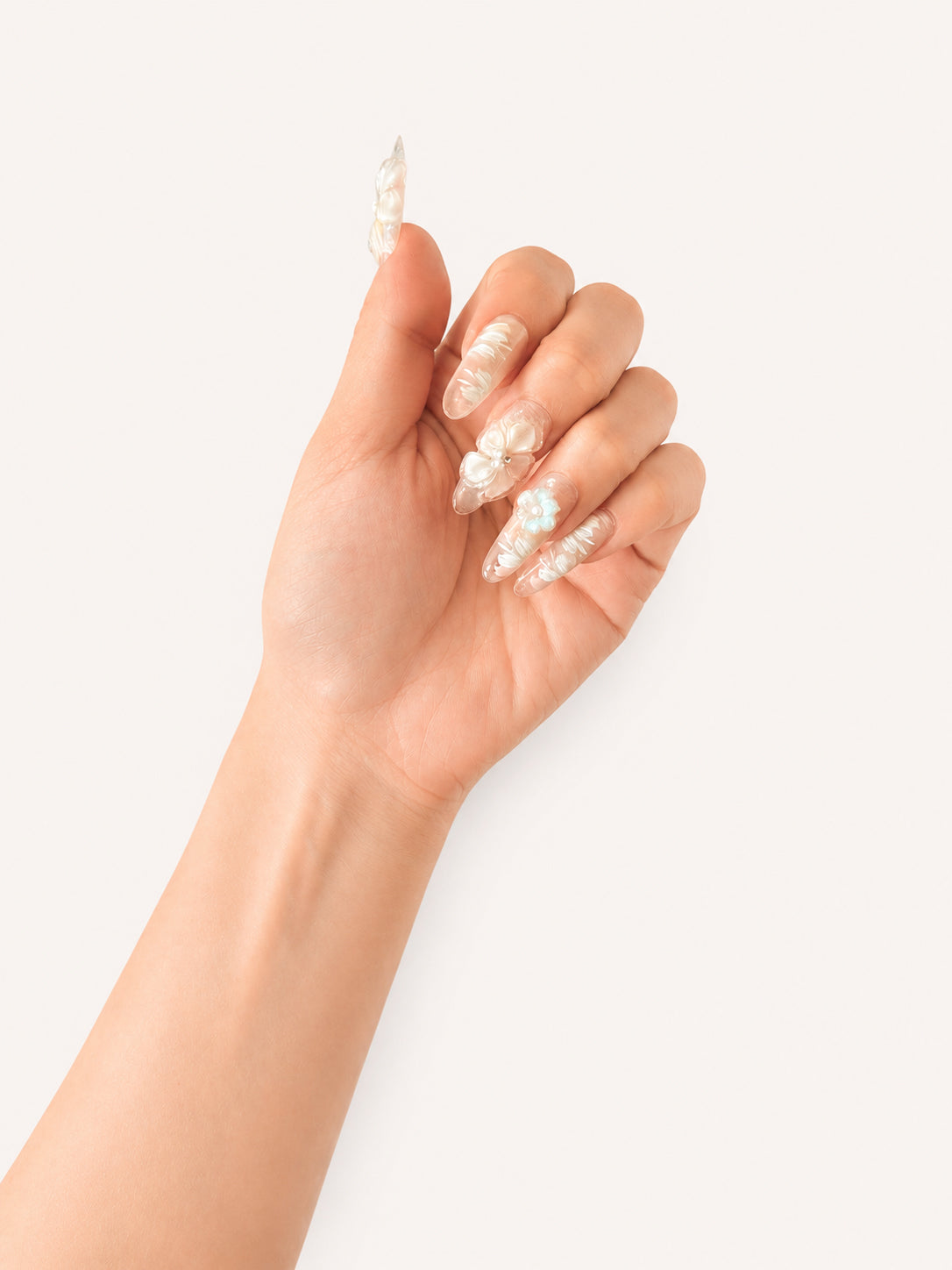 Peach Gradient 3D Floral