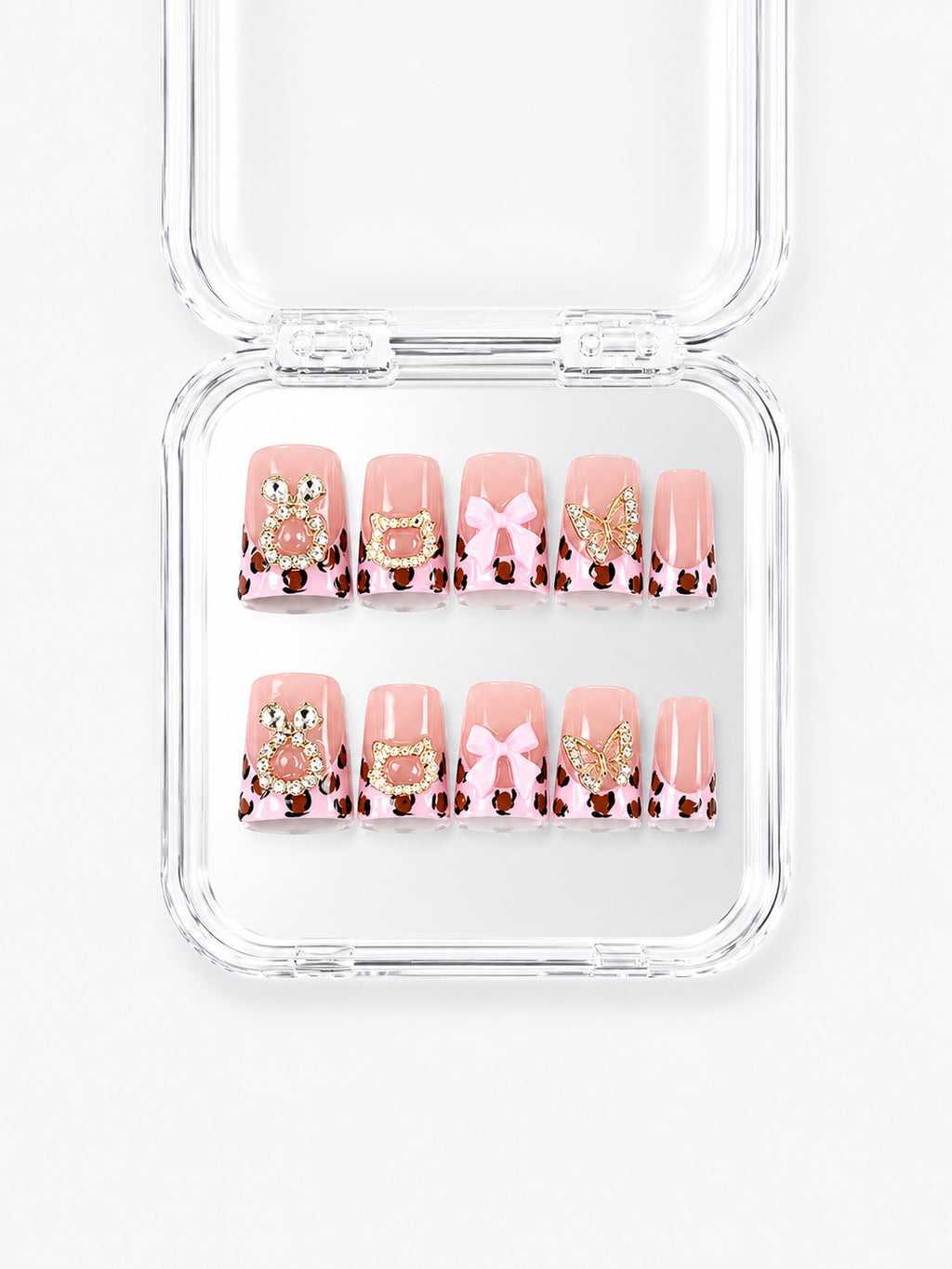 Pink Leopard Hello Bow