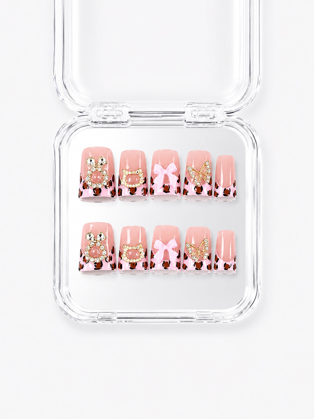 Pink Leopard Hello Bow