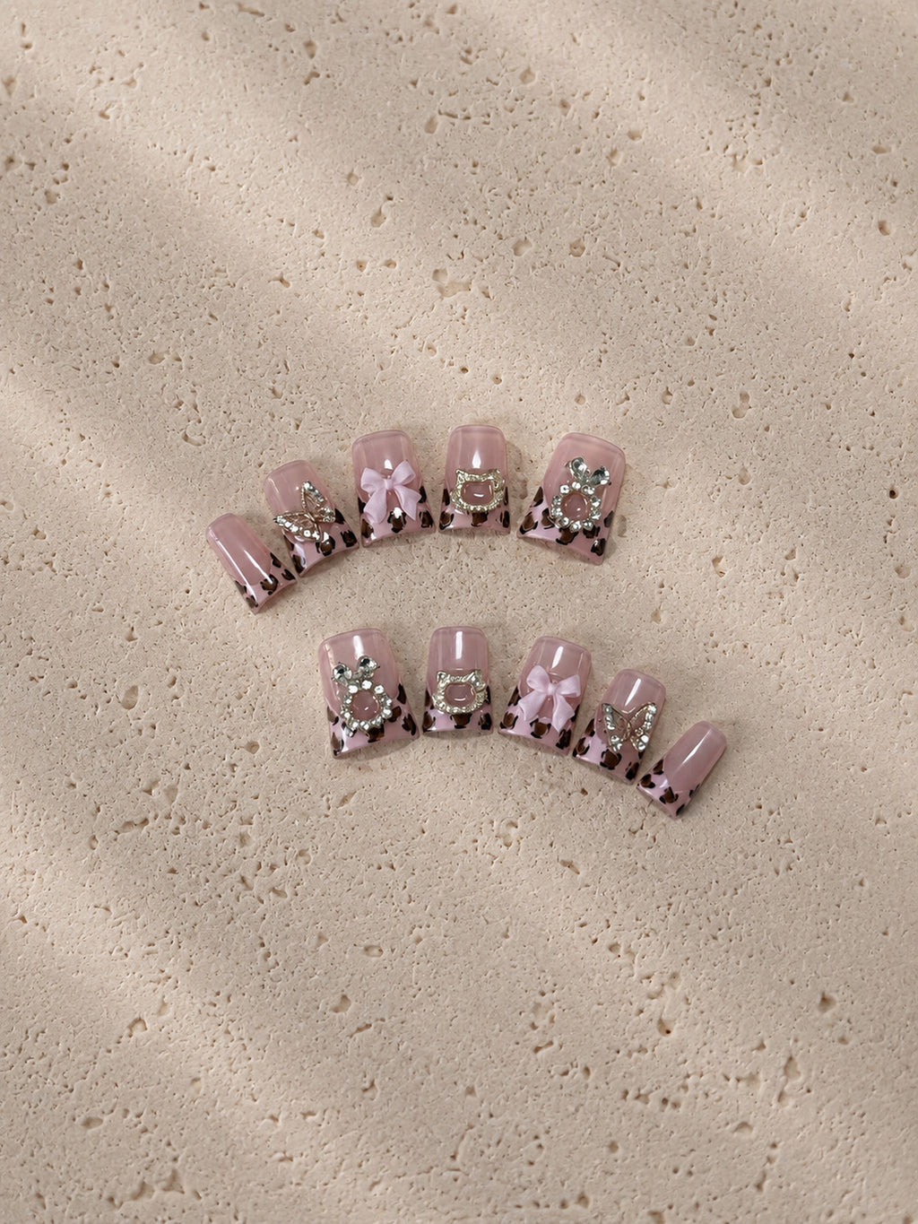 Pink Leopard Hello Bow