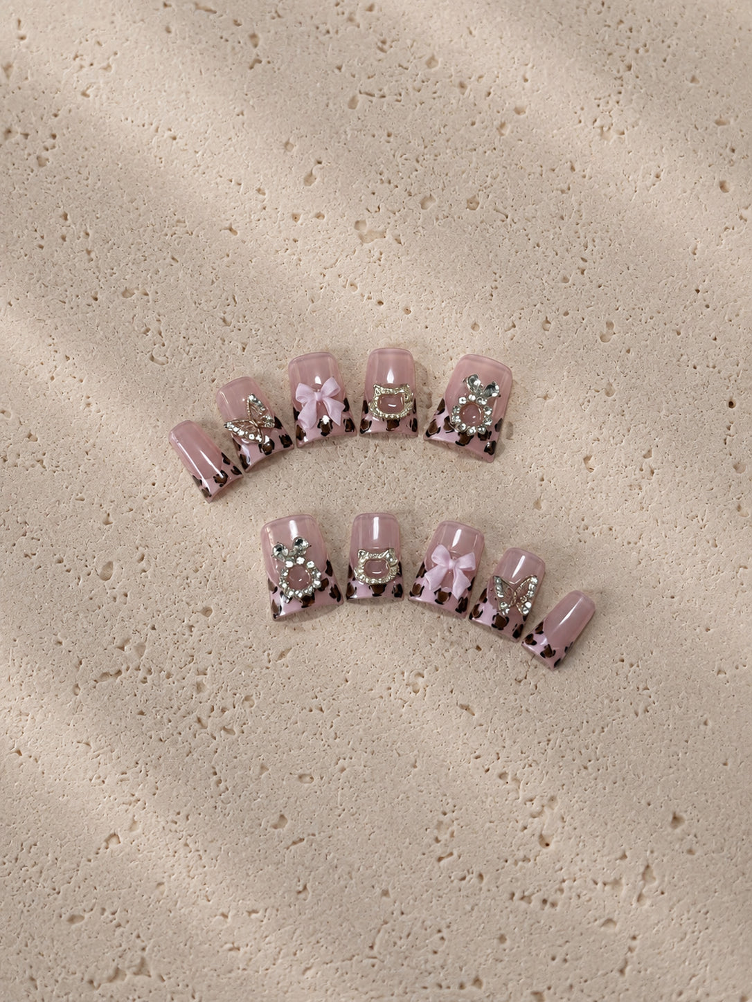 Pink Leopard Hello Bow