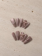 Nude Pink Pearl Ribbon