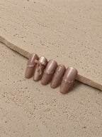 Nude Pink Pearl Ribbon