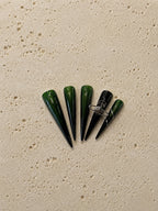 Dark Green Saturn Cross Goth