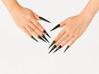 Dark Green Saturn Cross Goth