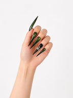 Dark Green Saturn Cross Goth