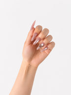 Blush Silver CatEye Heart