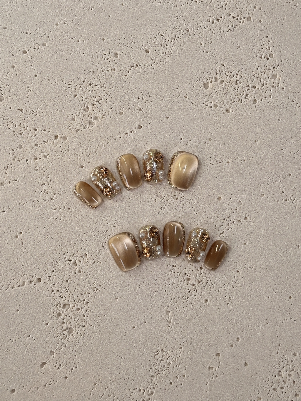 Milk Tea Nude Gold Flora