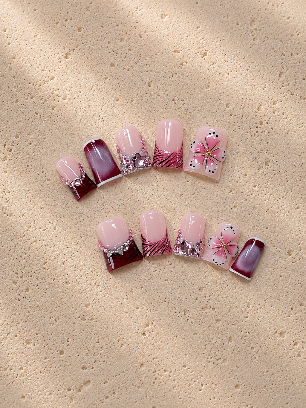 Pink Ink Sakura Bling
