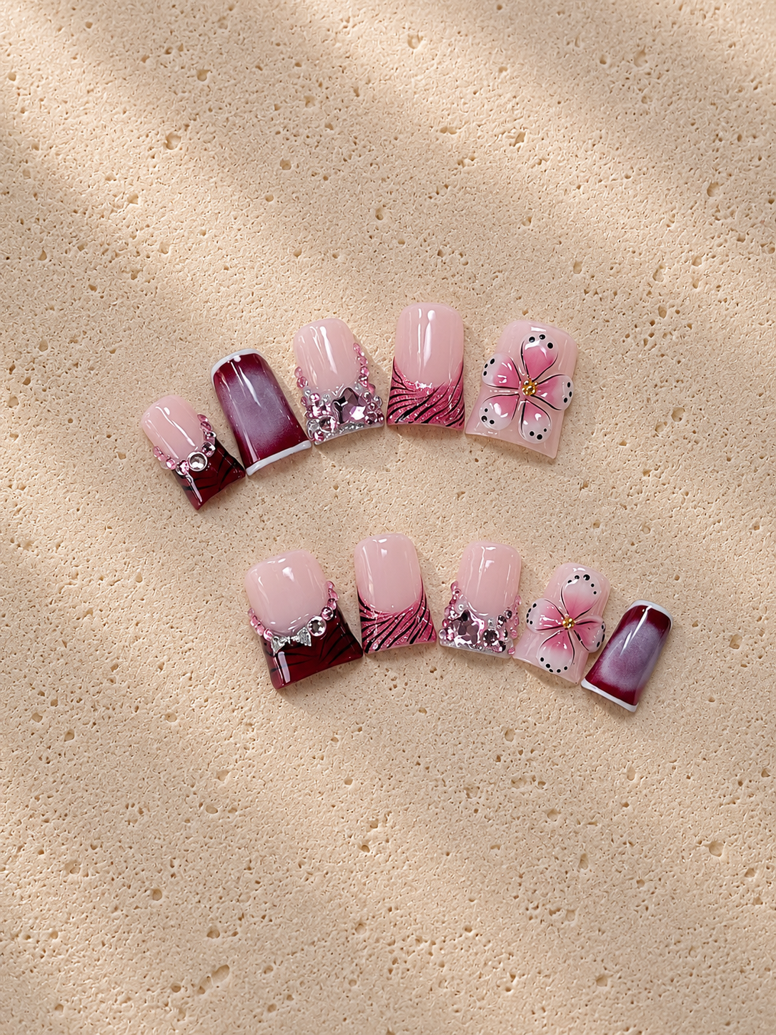 Pink Ink Sakura Bling