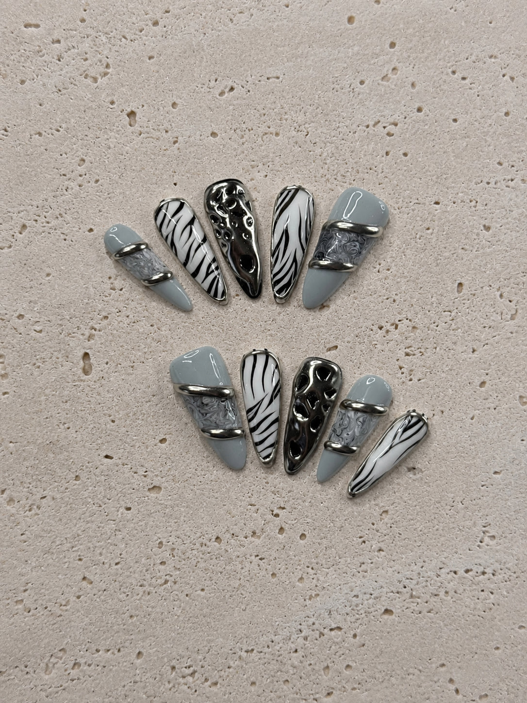 Zebra Chrome Lava Goth